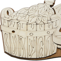 Табличка для бани Банная линия Наша баня 31.5x16 см, береза 12-620