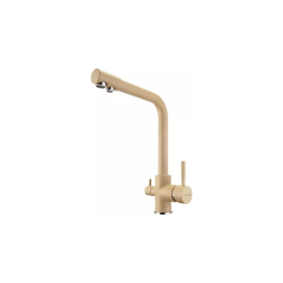 Смеситель для кухни AQUATON РУАН с переключателем на фильтр, латте 00053078