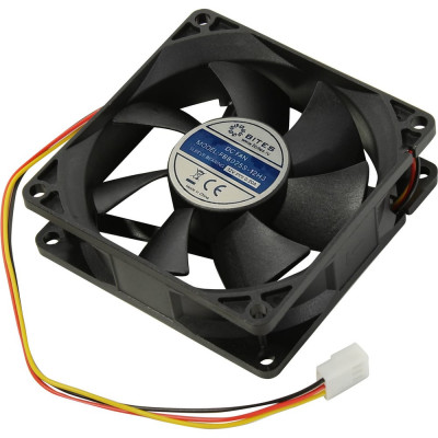 Вентилятор 5bites 80x80x25мм, подшипник скольжения, 3000rpm, 30 дБ, 3pin FB8025S-12H3
