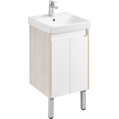 Тумба AQUATON Сканди Doors 45 Белый/Дуб Верона (без умывальника Адриана-45) 00085324