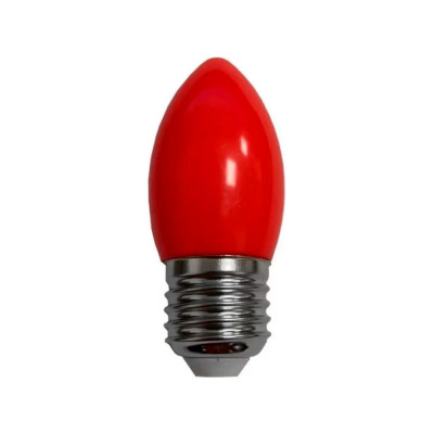 Светодиодная лампа Ecola Candle led color 2,0w, 220v, e27, red, свеча, красная, матовая, колба, 82x37 C7TR20ELY