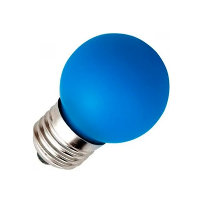 Светодиодная лампа Ecola Globe led color 2,0w g45, 220v, e27, blue шар, синий, матовая, колба, 70x45 K7CB20ELB