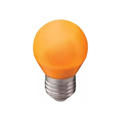 Светодиодная лампа Ecola Globe led color 2,0w g45, 220v, e27, orange шар, оранжевый, матовая, колба, 70x45 K7CY20ELB