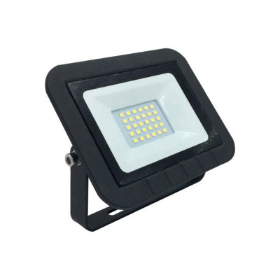 Светодиодный прожектор Ecola Projector led 20,0w, 220v, 6000k, ip65, тонкий, черный, 125x90x25 JPBD20ELB