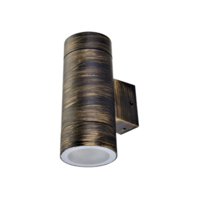 Накладной светильник Ecola 8013a Gx53, led, ip65, прозрачный, цилиндр, легкий, 2 x gx53, черненая бронза, 205x140x90 PN53C2ECH