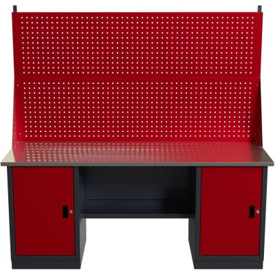 Слесарный двухтумбовый верстак с двойным экраном IRONMEBEL worky wk-0/wk-0 1900 M-IM00197K