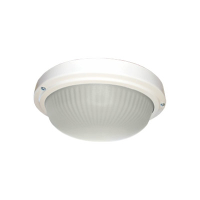 Светильник Ecola Light gx53 led дпп 03-18-103 круг накладной ip65 3 x gx53 матовое стекло белый 280x280x90 TR53L3ECR