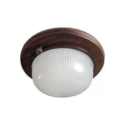 Накладной светильник Ecola Gx53 led нбо-03-60-021 круг, ip65, дерево, орех, 1 x gx53, матовый, 220x84 TP53R2ECA