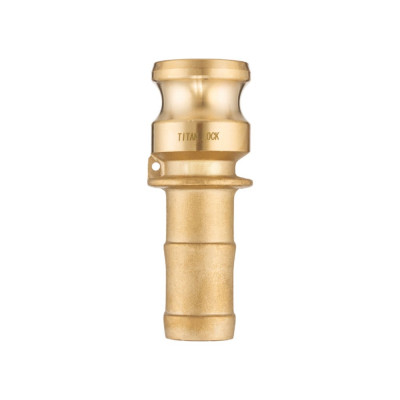 Камлок TITAN LOCK латунный TITAN LOCK тип E, ниппель с хвостовиком 2 1/2" TL250EBR