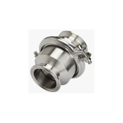Обратный клапан нержавеющий (AISI304) DN65, типа clamp-clamp, TITAN LOCK TLCV065CLS