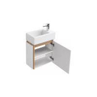 Тумба AQUATON Эклипс М46 эбони светлый, правый, раковина Эрис 46 00019506