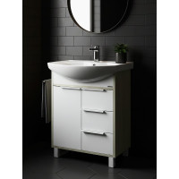 Тумба-Умывальник РИКО 65 AQUATON Белый-Ясень Фабрик Раковина SMILE 65 00042746 1A213301RIB90