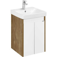 Тумба AQUATON Сканди Doors 45 Белый/Дуб Рустикальный (без умывальника Адриана-45) 00085325