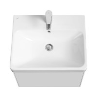 Тумба AQUATON Асти 55 белый матовый/белый глянец БЕЗ УМЫВАЛЬНИКА Адриана-55 00084748 1A263101AX2B0
