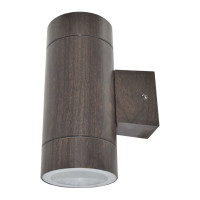 Накладной светильник Ecola 80013a Gx53, led, ip65, прозрачный, цилиндр, металл, 2 x gx53, темное дерево, 205x140x90 FW53B2ECH
