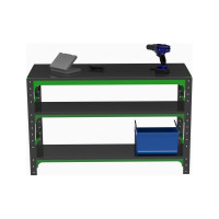 Металлический стол ООО Металекс серия KIT 750x1300x400 мм, две полки 201022
