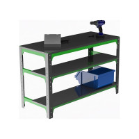 Металлический стол ООО Металекс серия KIT 750x1500x400 мм, две полки 201024