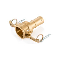 Камлок латунный TITAN LOCK тип С, розетка с хвостовиком 2 1/2" TL250CBR