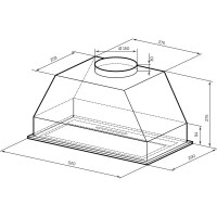 Вытяжка LEX HYPER 600 GS GR CHAT000135