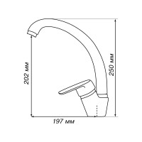 Смеситель для кухни AQUATON НИМО шампань 00053018