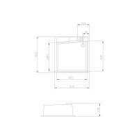 Кухонная Мойка AQUATON Парма 510 470 175мм Латте аналог беж NEW 00040660 1A713032PM260