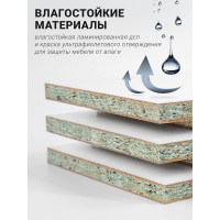 Тумба AQUATON Сакура 100 Ольха Наварра/Белый глянец Раковина Сакура 1000 00055972 1A234901SKW80