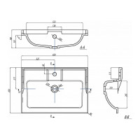 Раковина AQUATON Фабиа 650 белая 00024512