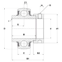 Подшипник DINROLL UEL211-32 2001001506988