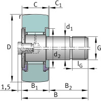 Опорный ролик DINROLL KR80PP 2001000318490