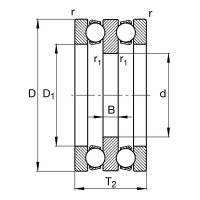Подшипник DINROLL 52205 2001001474133