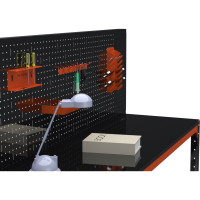 Стол металлический ООО Металекс серия KIT 750x1000x500 + две полки + перфопанель с комплектом аксессуаров, О, рост Ч , рост 201223