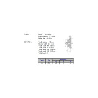 Звёздочка для цепи ACE 06B-1 Z=19 со ступицей, HT, под расточку, 00-00049122