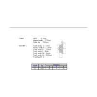 Звёздочка для цепи ACE 08B-1 Z=11 со ступицей, HT, под расточку, 00-00049128