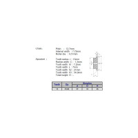 Звёздочка для цепи ACE 08B-1 Z=13 со ступицей, HT, под расточку, 00-00049130