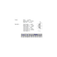 Звёздочка для цепи ACE 08B-1 Z=28 со ступицей, HT, под расточку, 00-00049145
