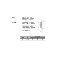 Звёздочка для цепи ACE 10B-1 Z=19 со ступицей, HT, под расточку, 00-00049160