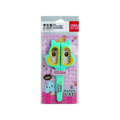 Детские ножницы DELI 6061 Happy Ca 427579