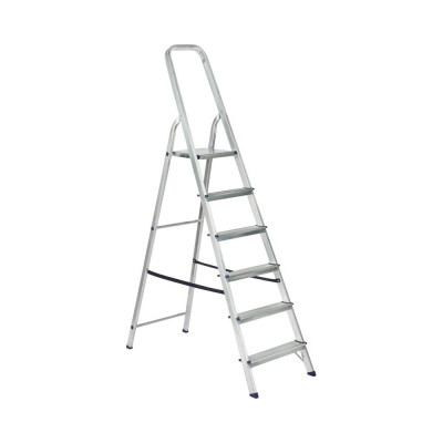 Алюминиевая стремянка Topfort 6 ступеней 1717682