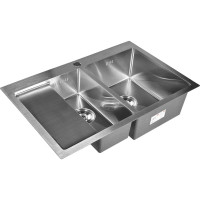 Кухонная мойка из нержавеющей стали WISENT 7851-SR со складной решеткой KWW37851-SR