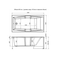 Акриловая ванна Aquanet Vega 190х100 00204046