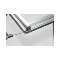 Откатная дверь Aquanet Alfa 1500х2000 стекло прозрачное хром 00168422
