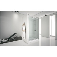 Откатная дверь Aquanet Alfa 1500х2000 стекло прозрачное хром 00168422