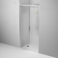 Душевая дверь AM.P Gem Solo 100x195, стекло матовое, профиль матовый хром W90G-100-1-195MM