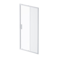 Душевая дверь AM.P Gem Solo 100x195, стекло матовое, профиль матовый хром W90G-100-1-195MM