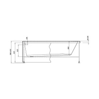 Сварной каркас для ванны Aquanet LIGHT 160х70 00242149