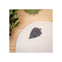 Коврик для бани Сималенд Классический войлок белый 683803