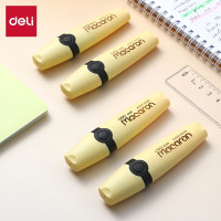 Текстовыделитель DELI Macaron скошенный пиш. наконечник 1-5мм желтый пастельный EU356-YL