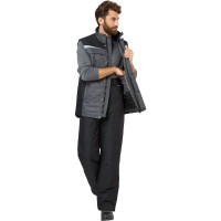 Жилет Эксперт Спецодежда Дэлф серый/черный р.52-54, рост 182-188 6446000025898