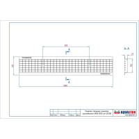 Сварная оцинкованная решетка Aquastok Norma DN150 B125 1000x197x27 (31531B) 549106