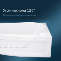 Акриловая ванна AM.PM Like 170х110 см, правосторонняя W80A-170R110W-A